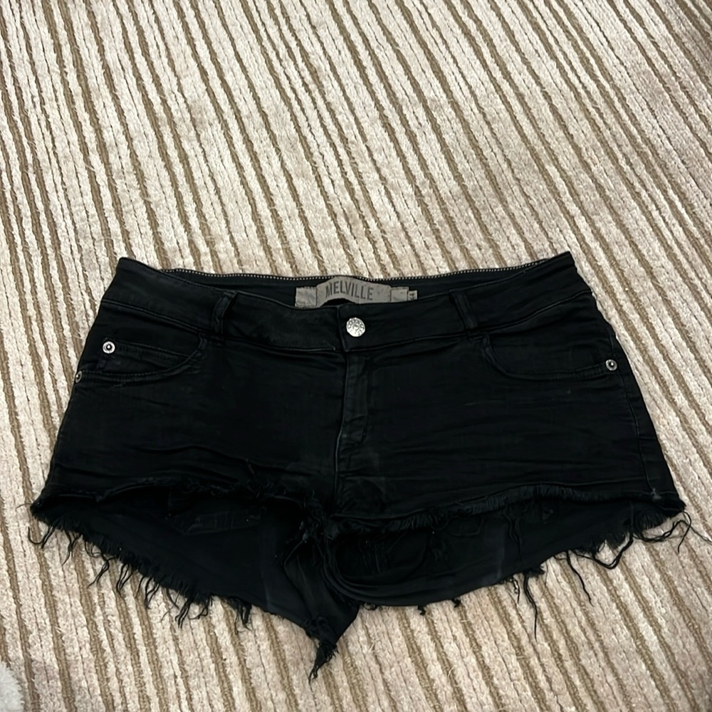Brandy Melville Black Denim Shorts